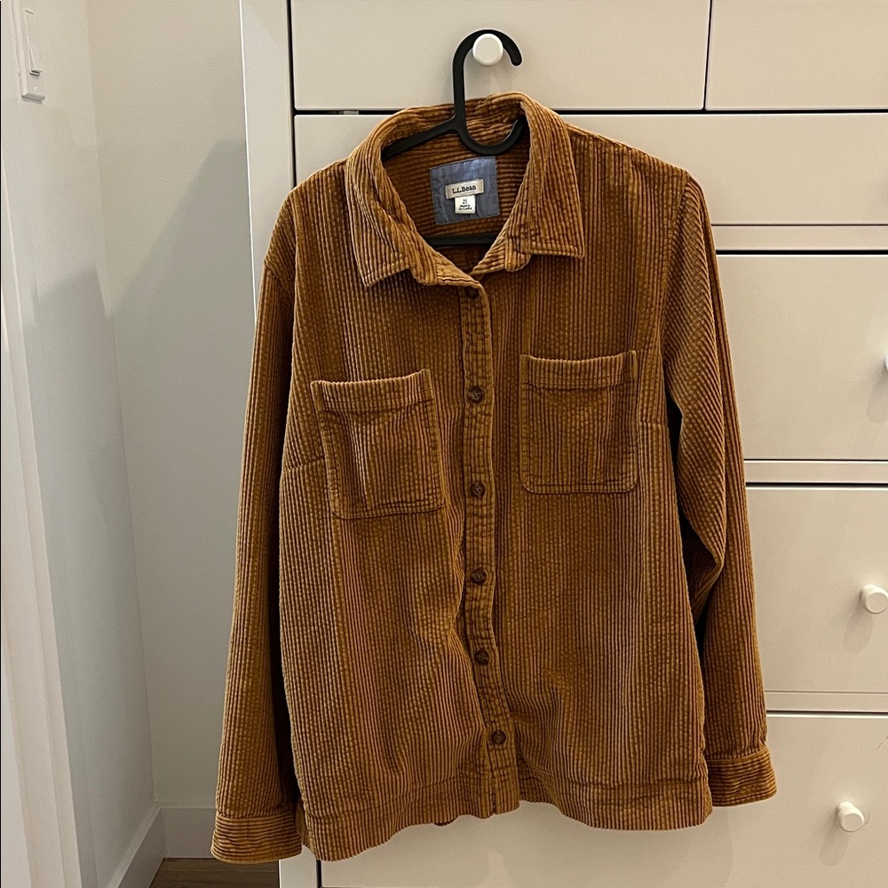 L.L. Bean Brown Corduroy Utility Jacket